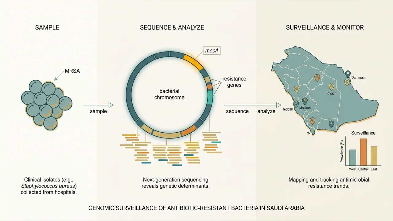 Sequencing and computational analysis of MRSA samples — research illustration