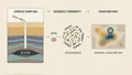 Metagenomics-based surface prospecting — research illustration
